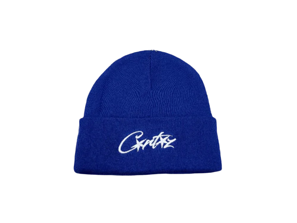 Corteiz Allstarz Folded Beanie Blue