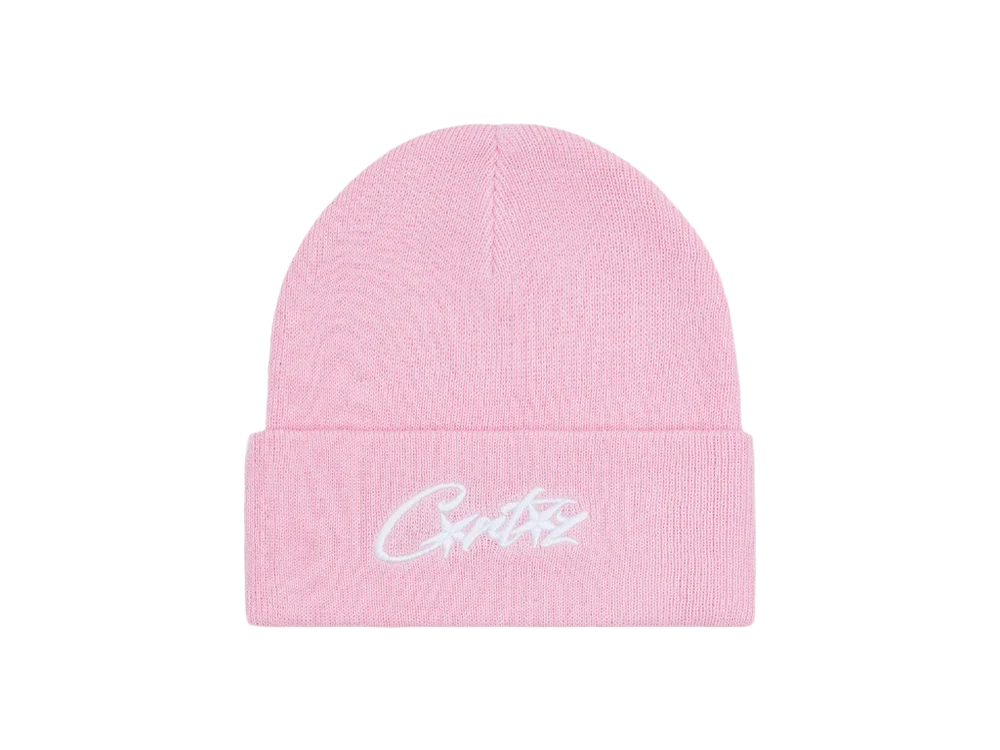 Corteiz Allstarz Folded Beanie Pink