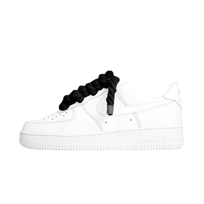 Nike Air Force 1 Low White Rope Laces Black