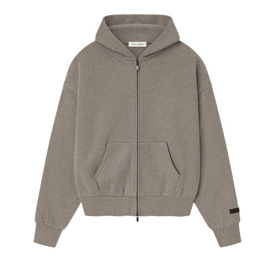 Fear of God Essentials S25 Classic Fleece Zip-Up Hoodie Homestead Heather