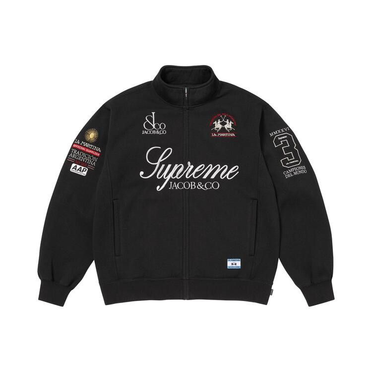 トップス Supreme La Martina Zip Up Sweatshirt Supreme La Martina Zip Up Sweatshirt Black | Purekickz – purekickz