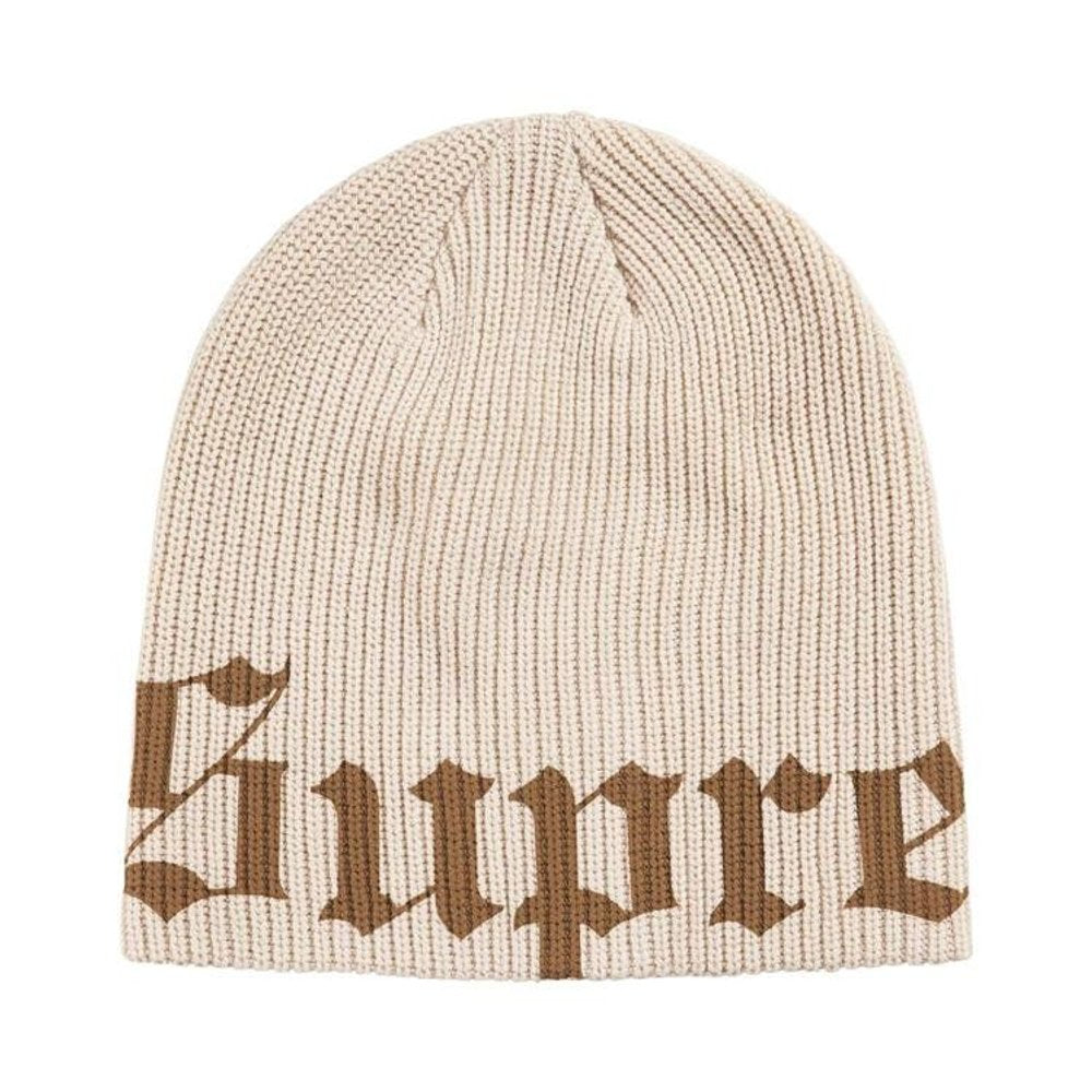 Supreme Old English Printed Beanie Brown Na stanie | Purekickz