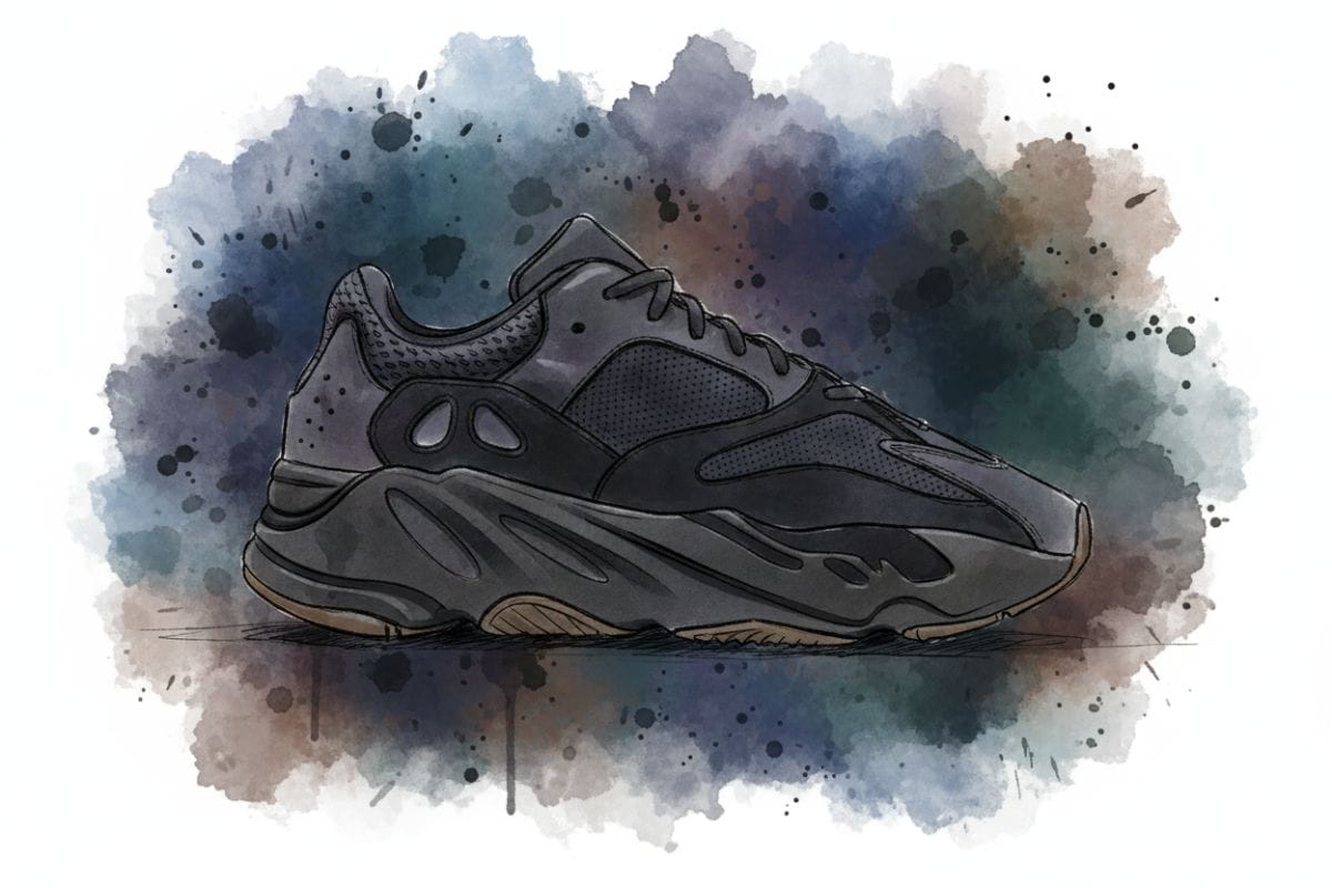 Yeezy tenisky ilustrace