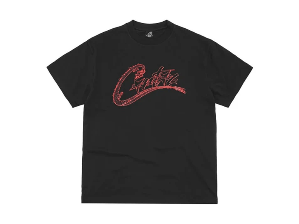 Corteiz Dragon Allstarz Tee Black – hlavní pohled | Purekickz