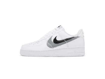 Nike Air Force 1 Low '07 Spray Paint Swoosh White Black Grey