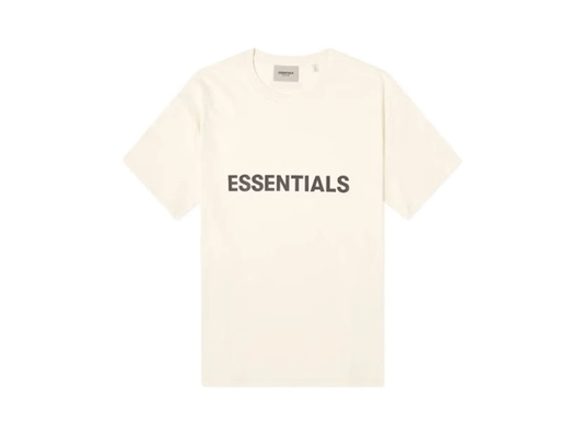 Fear of God Essentials Boxy T-Shirt Applique Logo Butter Cream