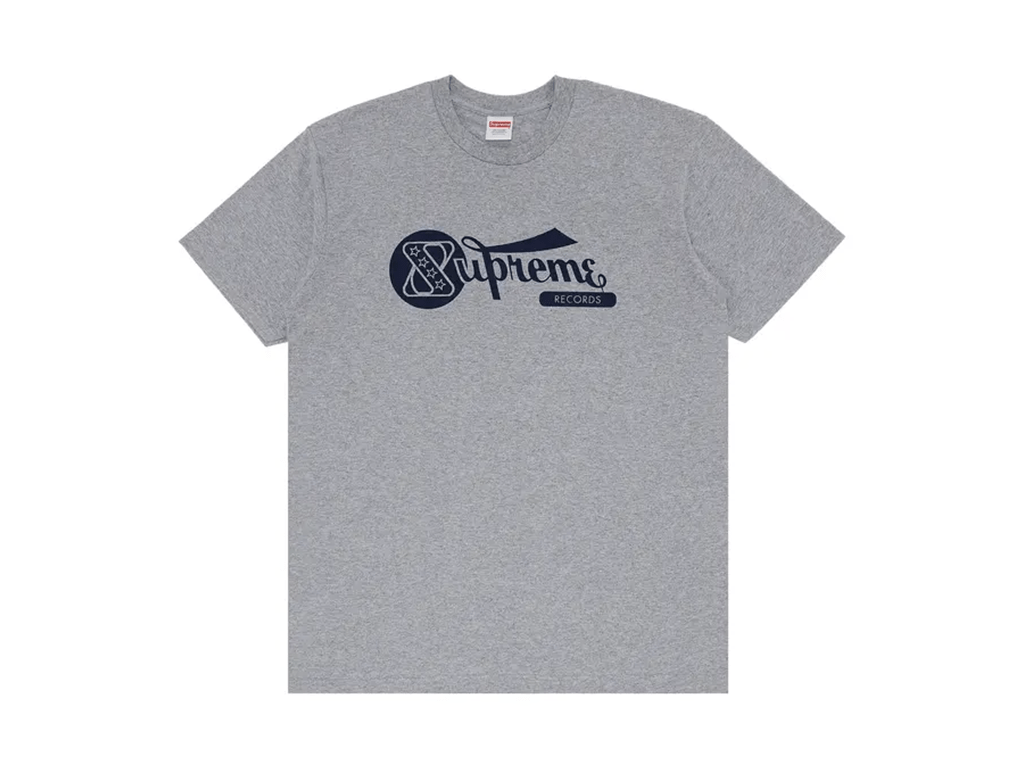 Supreme Records Tee Heather Grey