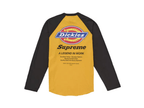 Supreme Dickies Raglan L/S Top Black – boční pohled | Purekickz