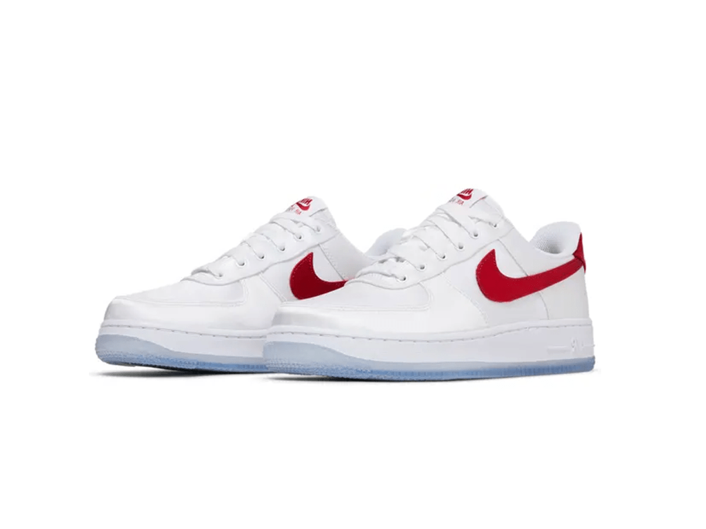 Nike Air Force 1 Low '07 Satin White Varsity Red (W)