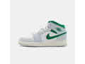 Jordan 1 Mid White Pure Platinum Pine Green (GS)