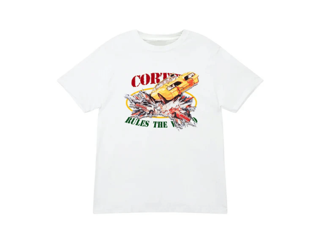 Corteiz Car Crash Tee White