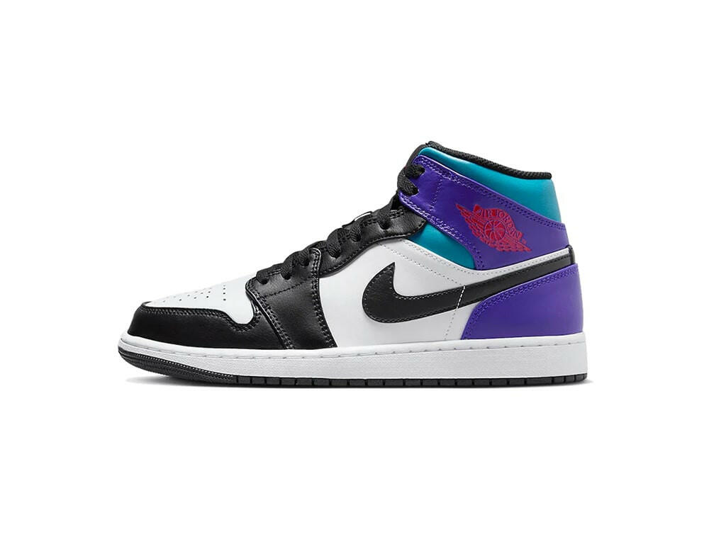 Jordan 1 Mid Court Purple Tropical Twist