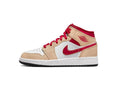 Air Jordan 1 Mid Light Cardinal Curry (GS)