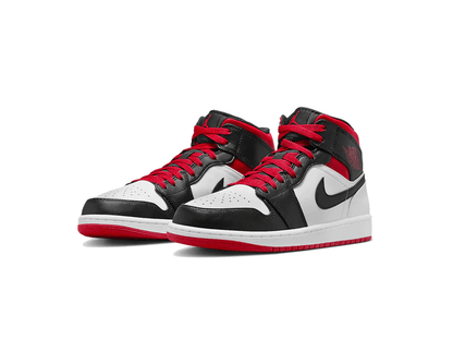 Jordan 1 Mid Gym Red Black Toe