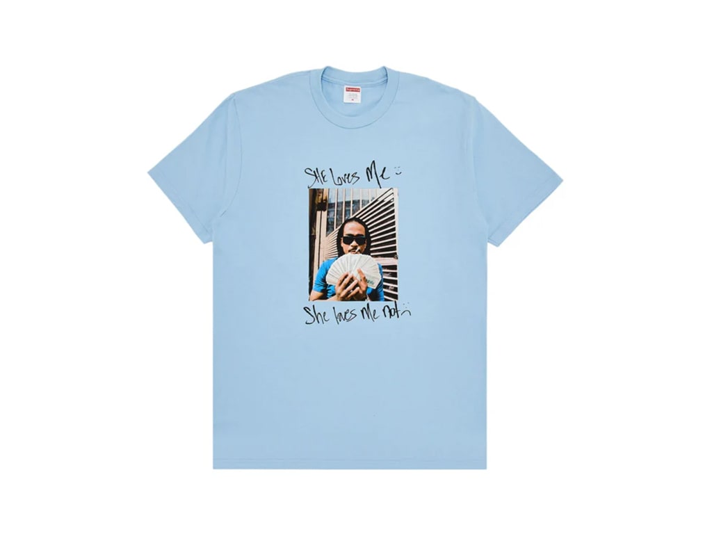Supreme Max B Tee Powder Blue