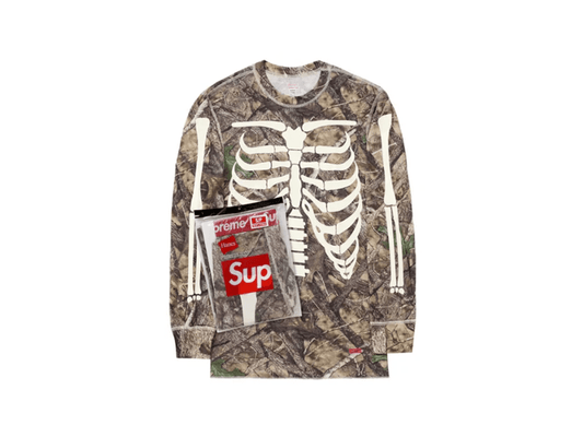 Supreme Hanes Bones Thermal Crew (1 Pack) Woodland Camo