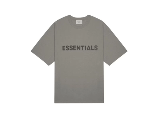 Fear of God Essentials Boxy T-Shirt Applique Logo Gray Flannel/Charcoal