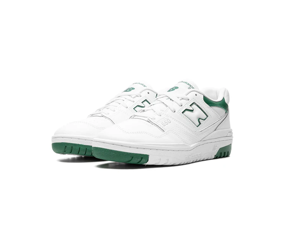 New Balance 550 White Classic Green