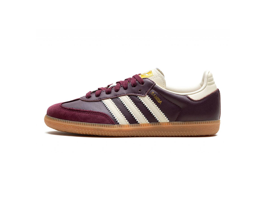 Adidas Samba OG Maroon Gold Metallic (W)