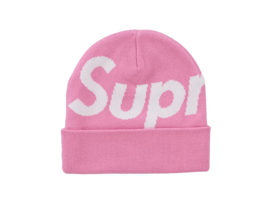 Supreme Big Logo Beanie (FW24) Pink