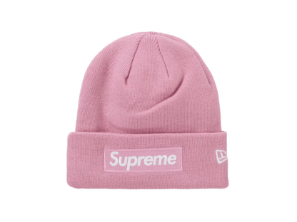 Supreme New Era Box Logo Beanie (FW24) Dusty Pink