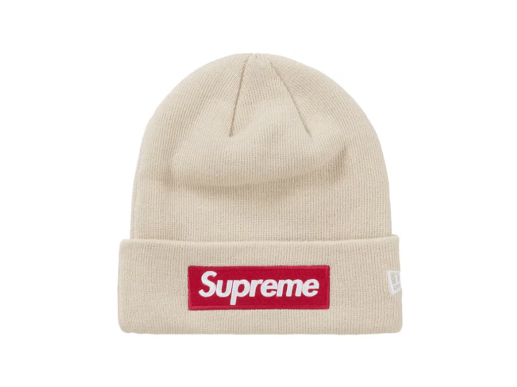 Supreme New Era Box Logo Beanie (FW24) Stone