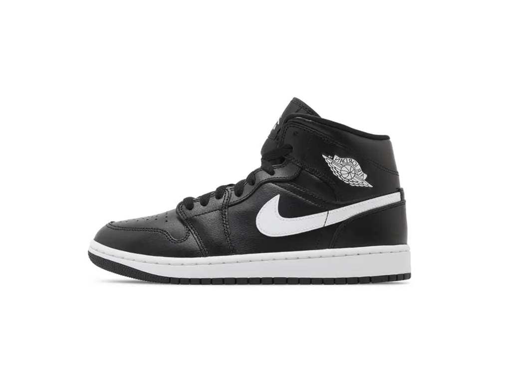 Jordan 1 Mid Black White (W)