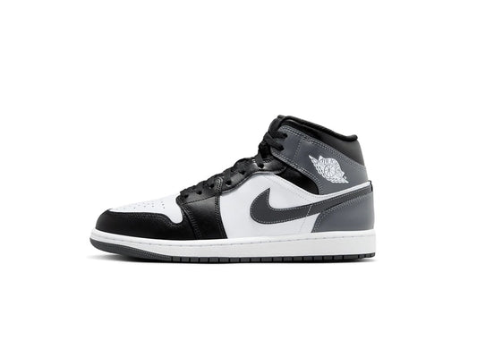 Jordan 1 Mid Black White Iron Grey (GS