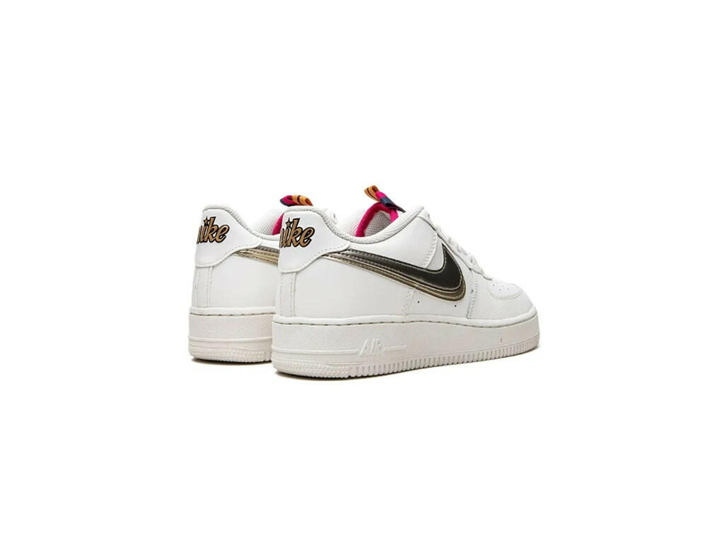 Nike Air Force 1 LV8 Double Swoosh Silver Gold (GS)