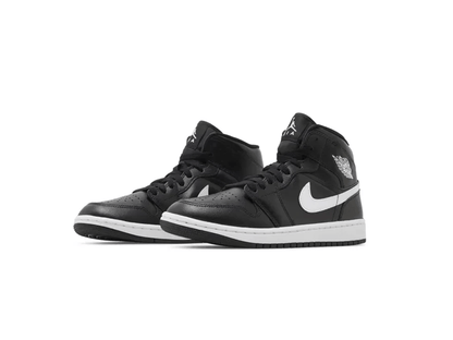 Jordan 1 Mid Black White (W)