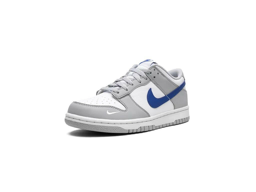 Nike Dunk Low Mini Swoosh Wolf Grey Game Royal (GS)
