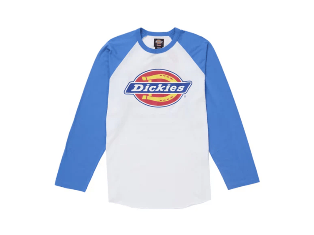 Supreme Dickies Raglan L/S Top Blue