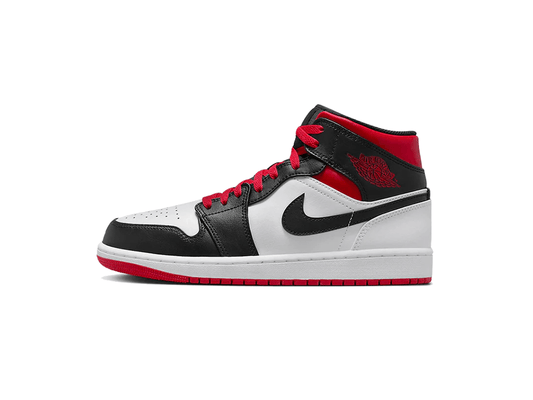 Jordan 1 Mid Gym Red Black Toe