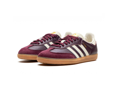 Adidas Samba OG Maroon Gold Metallic (W)