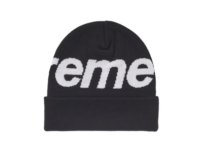 Supreme Big Logo Beanie (FW24) Black