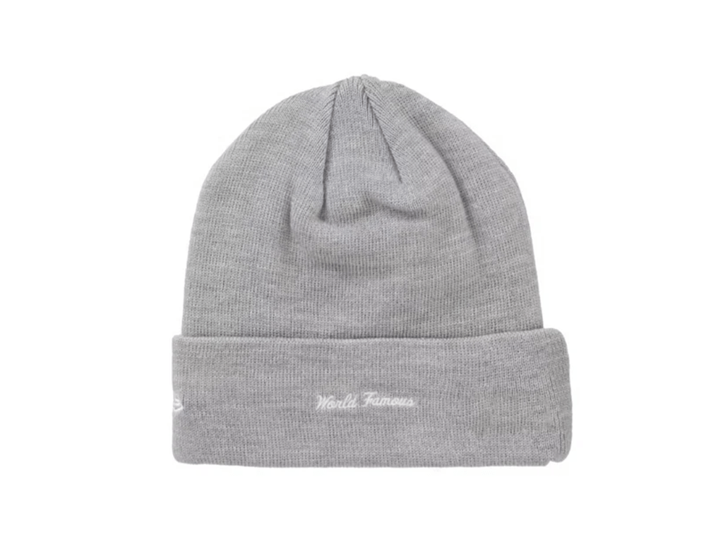 Supreme New Era Box Logo Beanie (FW24) Heather Grey