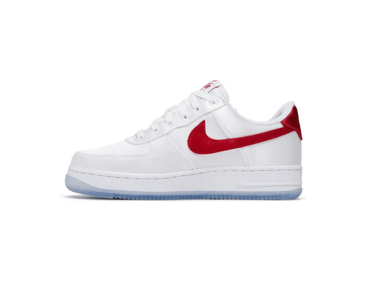 Nike Air Force 1 Low '07 Satin White Varsity Red (W)