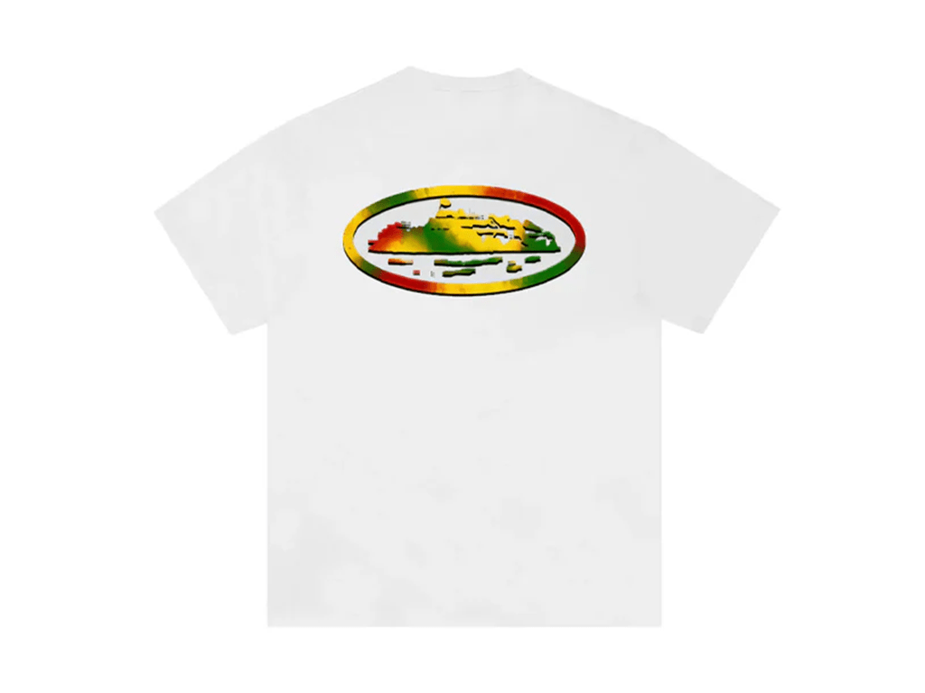 Corteiz Sunset Tee White – boční pohled | Purekickz
