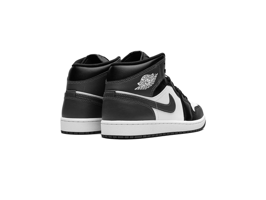 Jordan 1 Mid Black White Iron Grey (GS