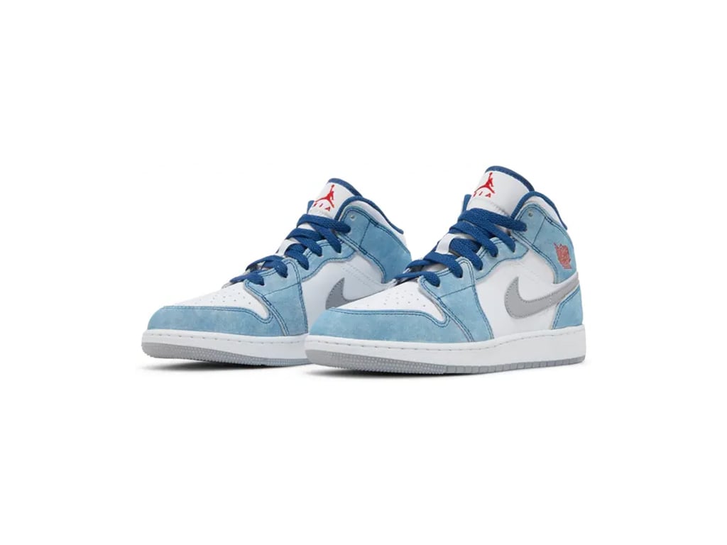 Jordan 1 Mid SE French Blue Light Steel (GS)