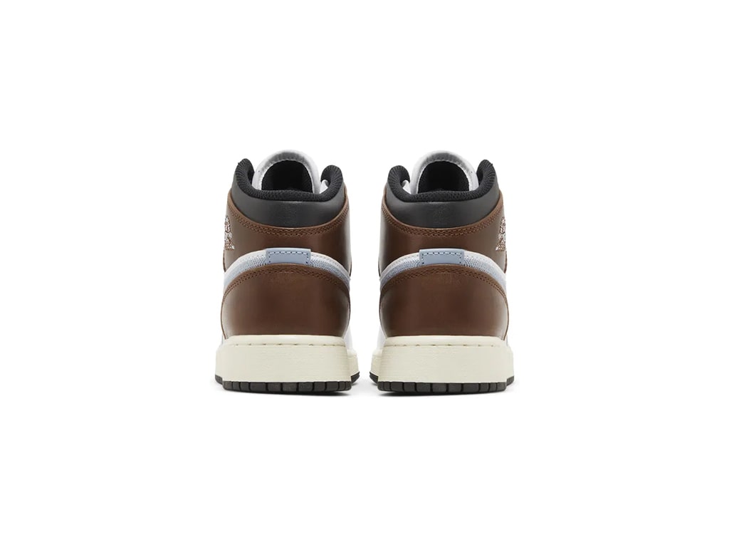 Jordan 1 Mid SE White Brown Blue Grey (GS)