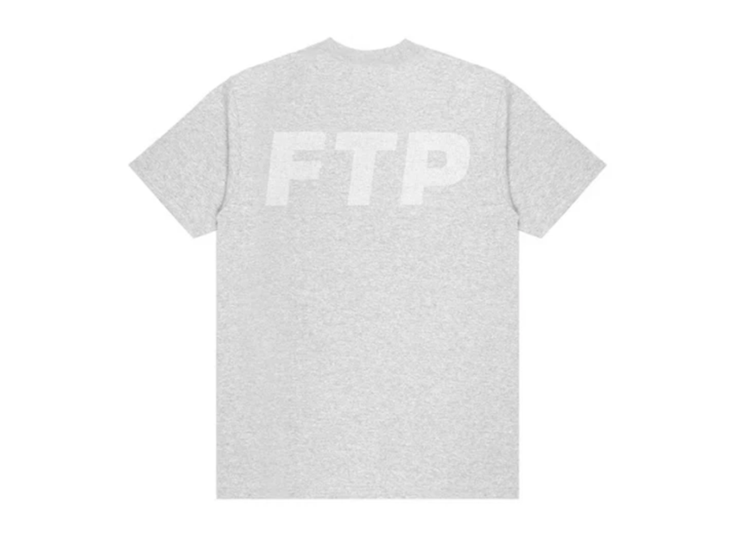 FTP Rhinestone Logo Tee Heather Grey – boční pohled | Purekickz