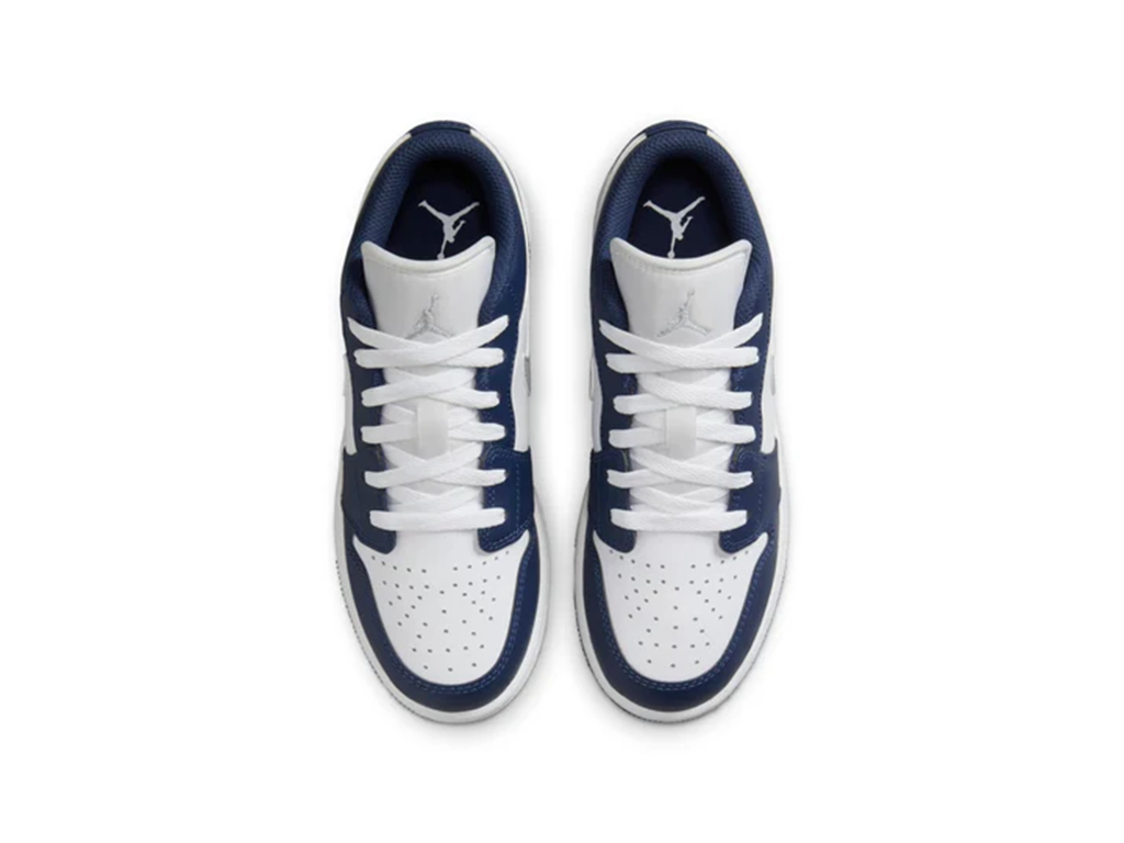 Jordan 1 Low Midnight Navy Wolf Grey (GS)