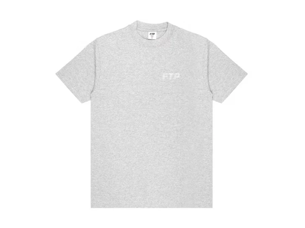 FTP Rhinestone Logo Tee Heather Grey – hlavní pohled | Purekickz