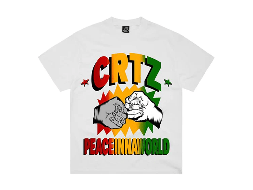 Corteiz Peaceinnaworld Tee White