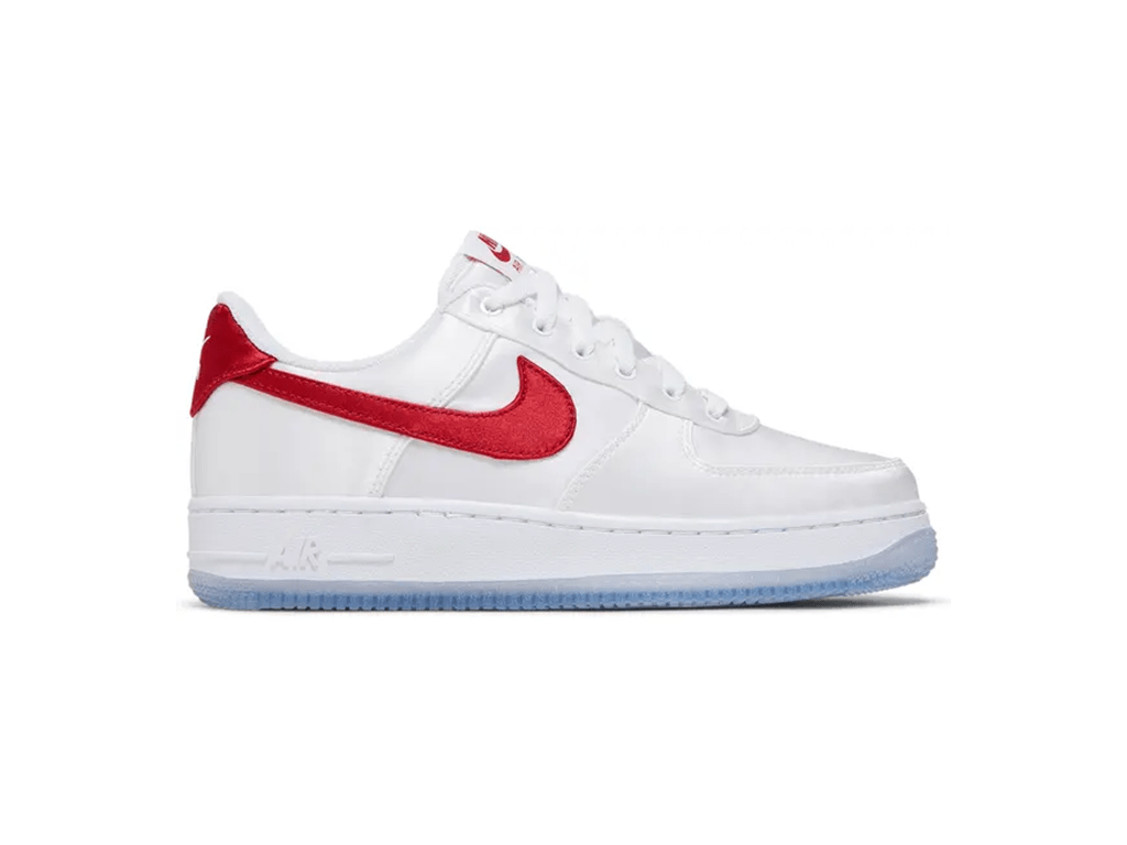 Nike Air Force 1 Low '07 Satin White Varsity Red (W)