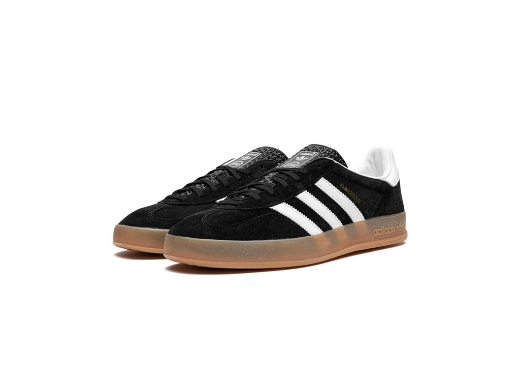 Adidas Gazelle Black White Gum