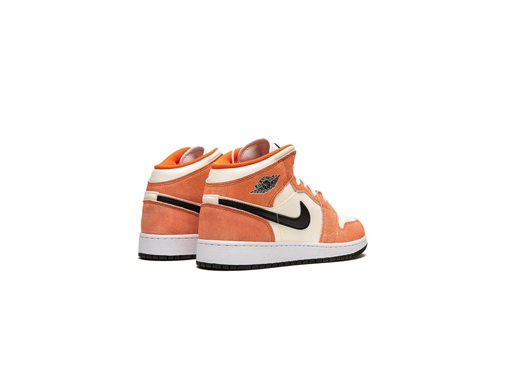 Jordan 1 Mid SE Orange Suede (GS)