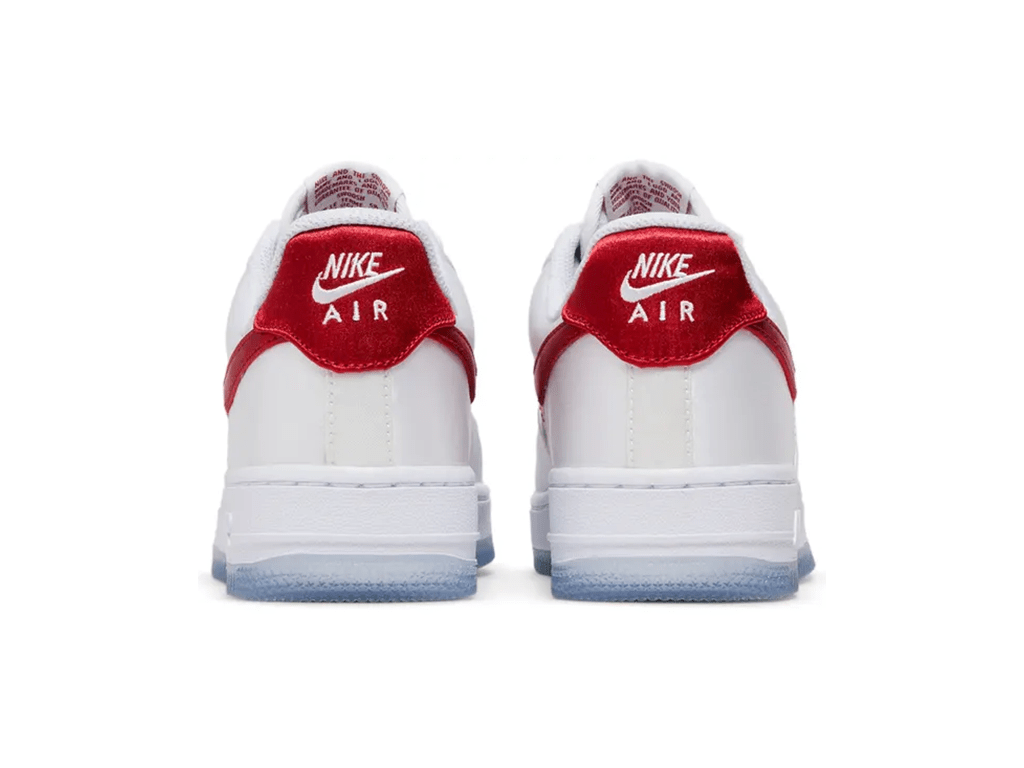 Nike Air Force 1 Low '07 Satin White Varsity Red (W)