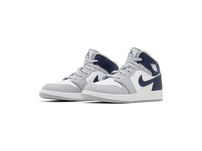 Jordan 1 Mid Wolf Grey Midnight Navy (GS)